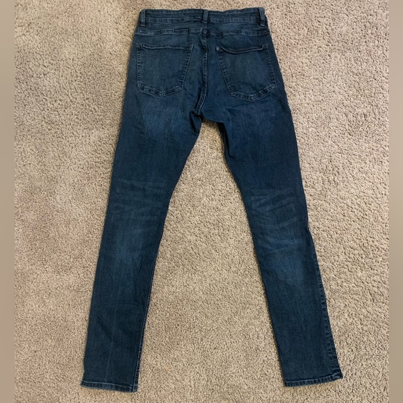 Skinny Biker Denim Jeans | Size 32 - Picture 2 of 2